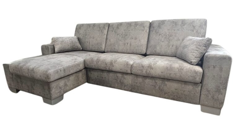 Geneza rozkládací sedačka do tvaru L s úložným prostorem