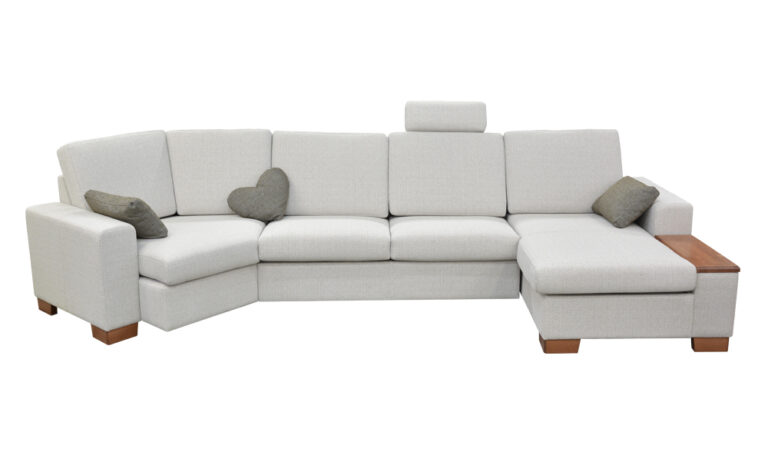 Geneza rozkládací sedačka do tvaru U s úložným prostorem