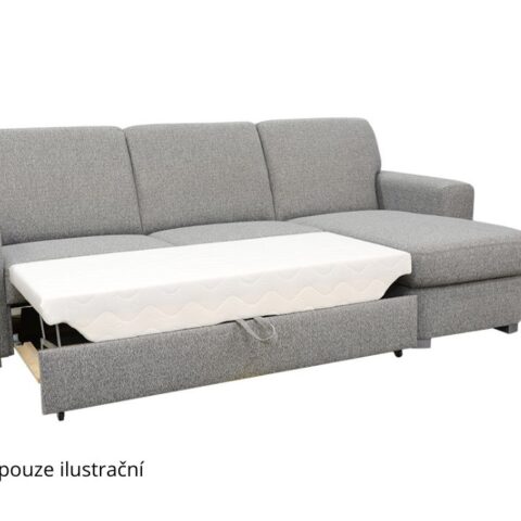 SABRINA LUX rohová rozkládací sedačka s úložným prostorem